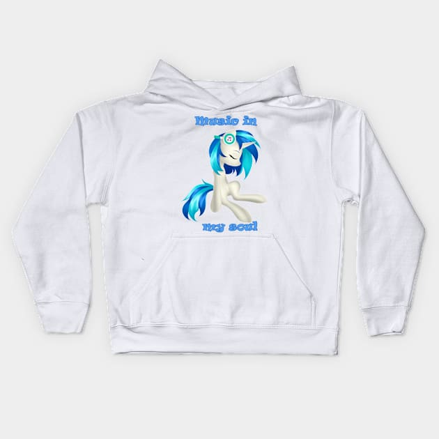 Music in my soul Kids Hoodie by Bestiary